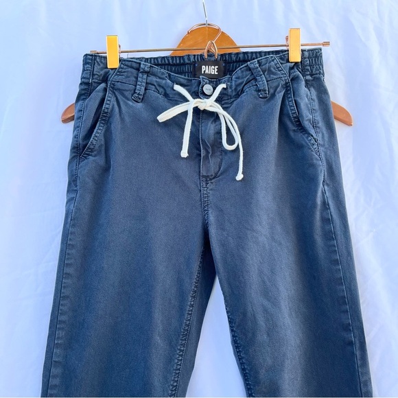 PAIGE | CHRISTY CHINO DRAWSTRING PANTS IN FRENCH NAVY SIZE 25 - Picture 4 of 7